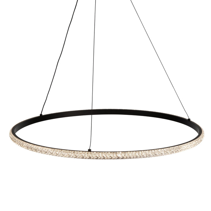 30W Led Pendant Black