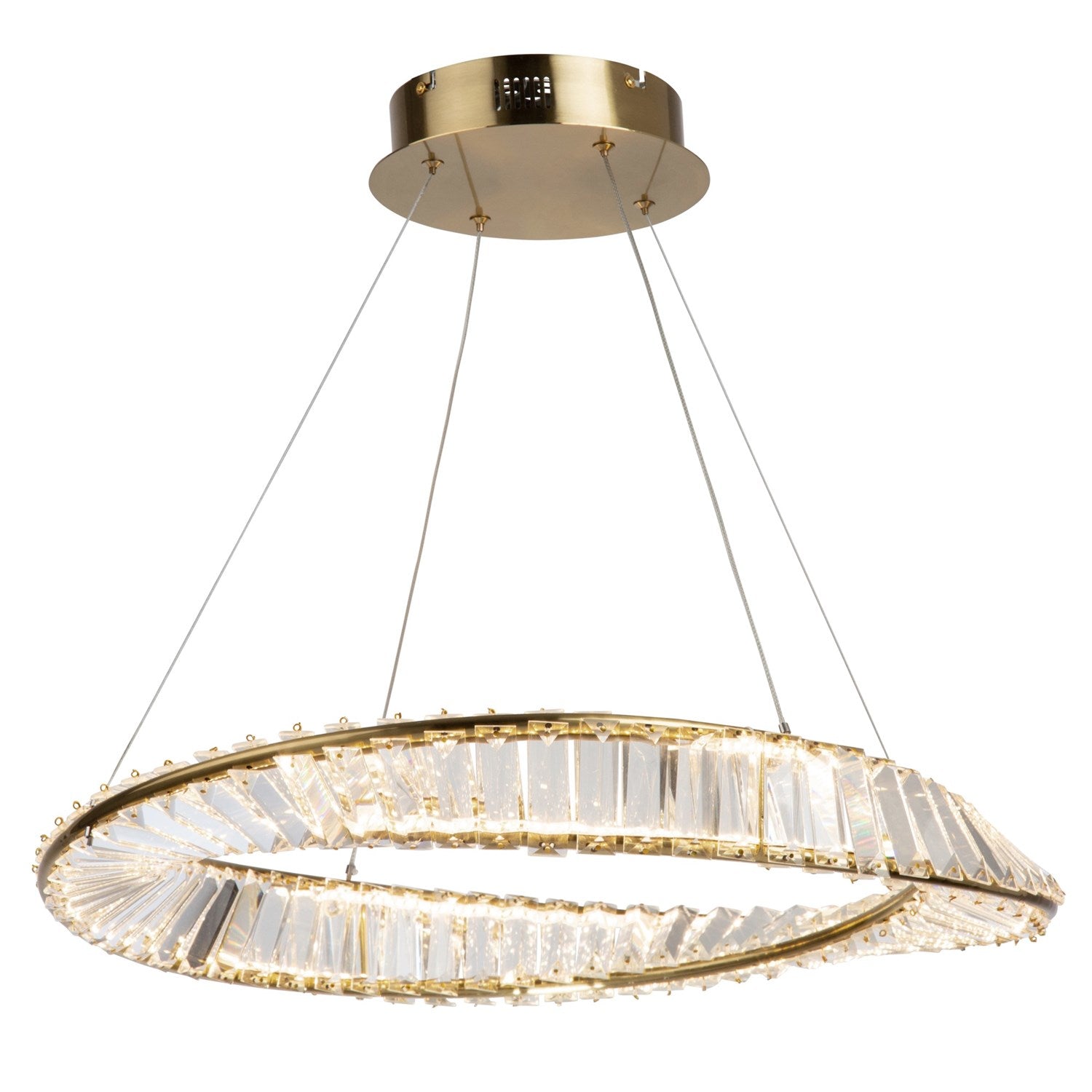 40W Led Pendant Brushed Brass by Artcraft