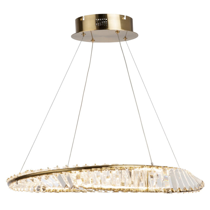 40W Led Pendant Brushed Brass