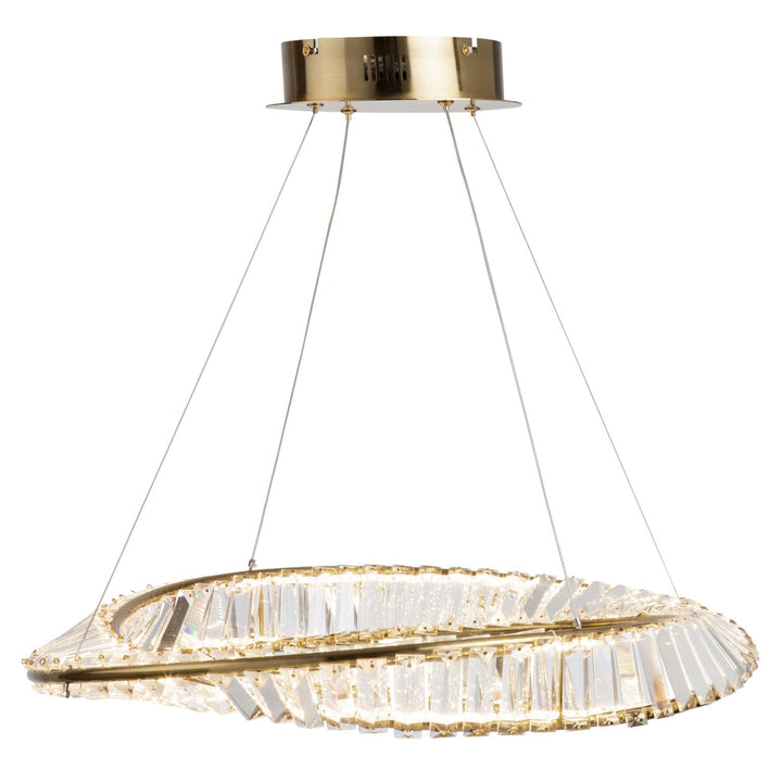 40W Led Pendant Brushed Brass