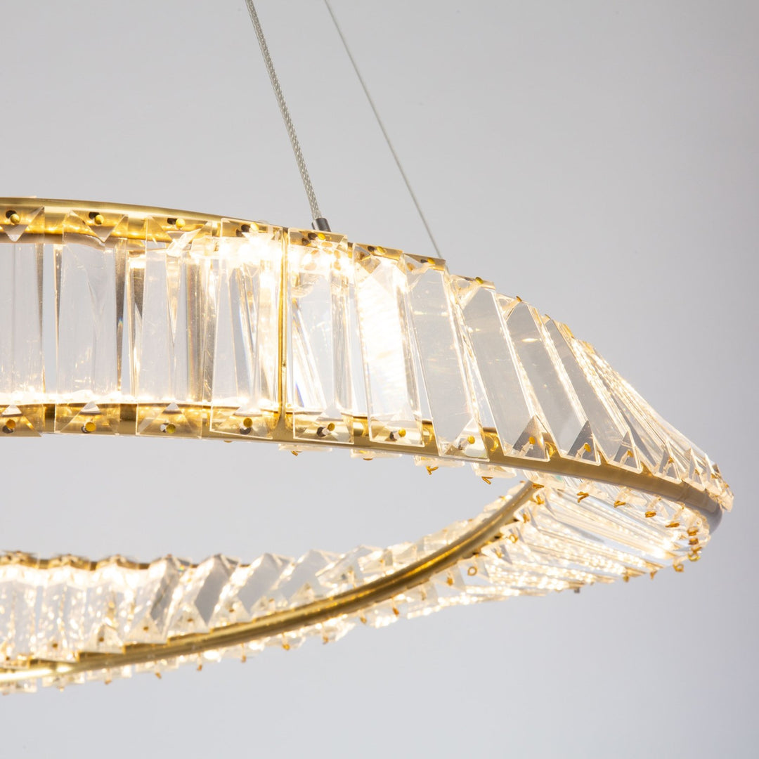 40W Led Pendant Brushed Brass