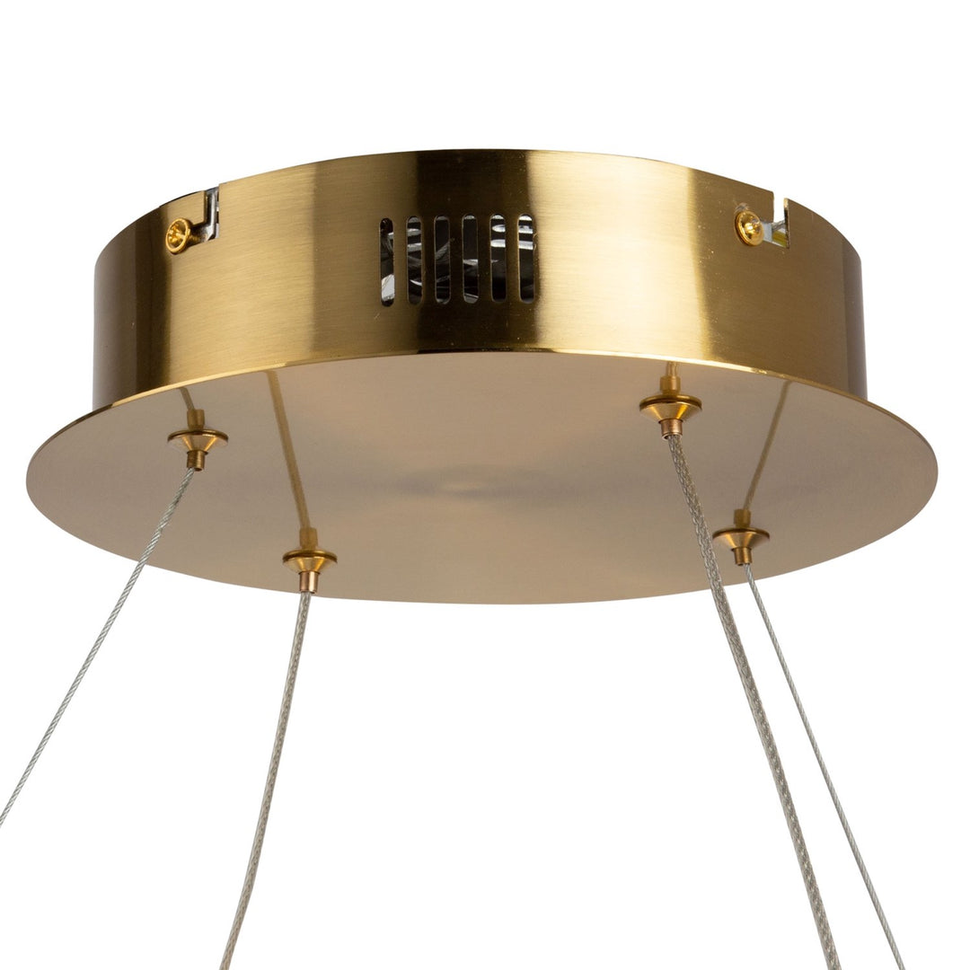 40W Led Pendant Brushed Brass