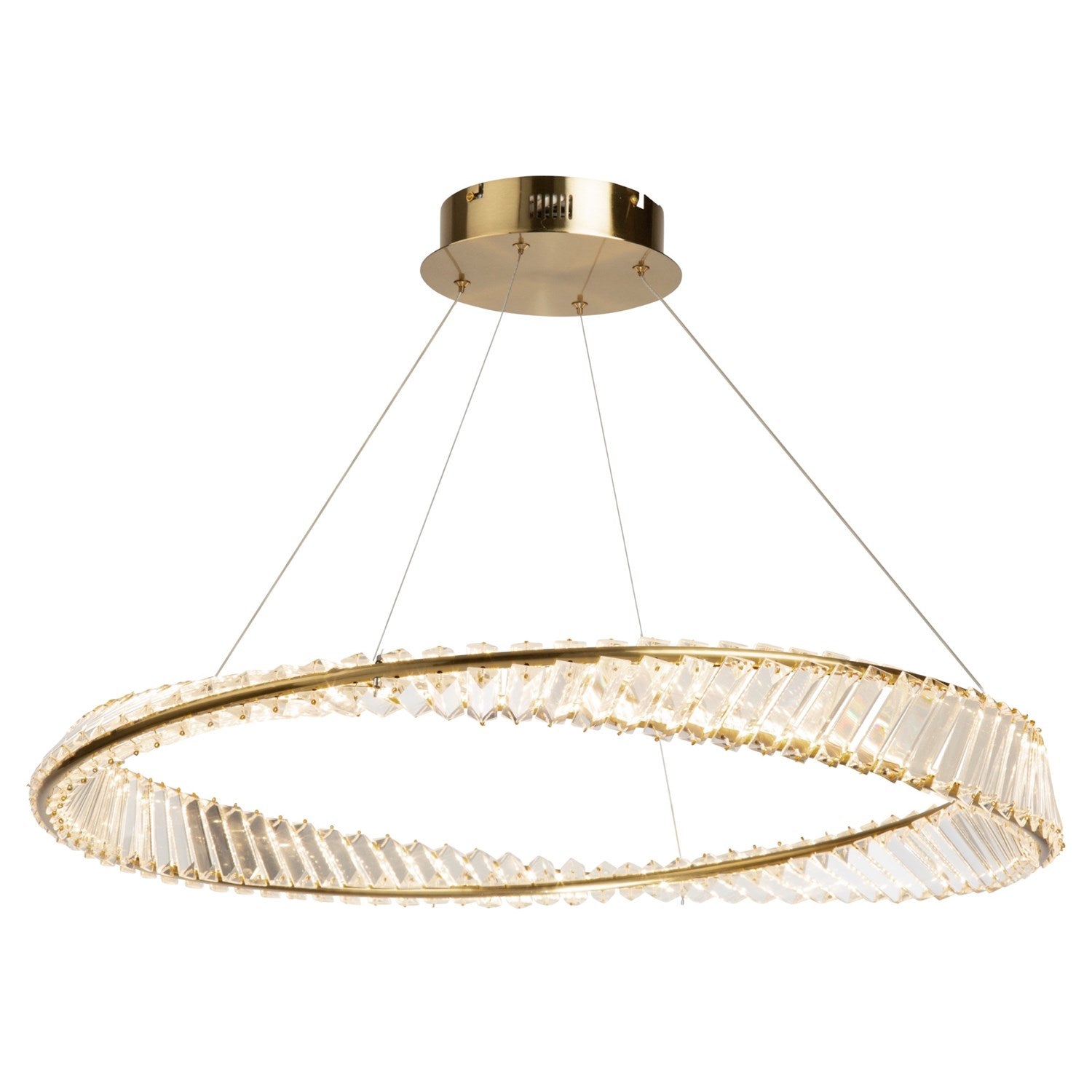 50W Led Pendant Brushed Brass by Artcraft
