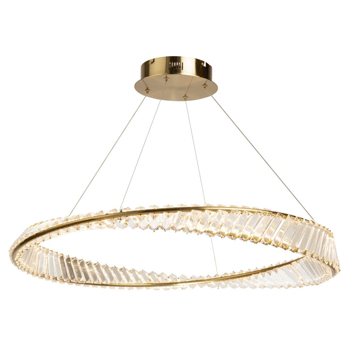 50W Led Pendant Brushed Brass by Artcraft