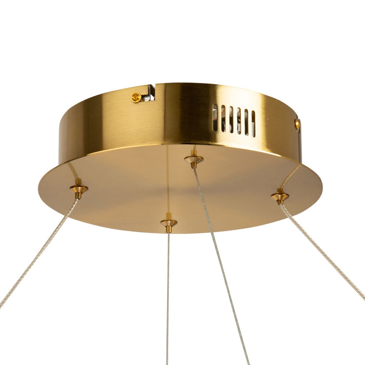 50W Led Pendant Brushed Brass