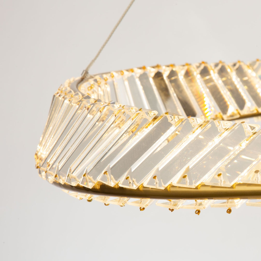 50W Led Pendant Brushed Brass