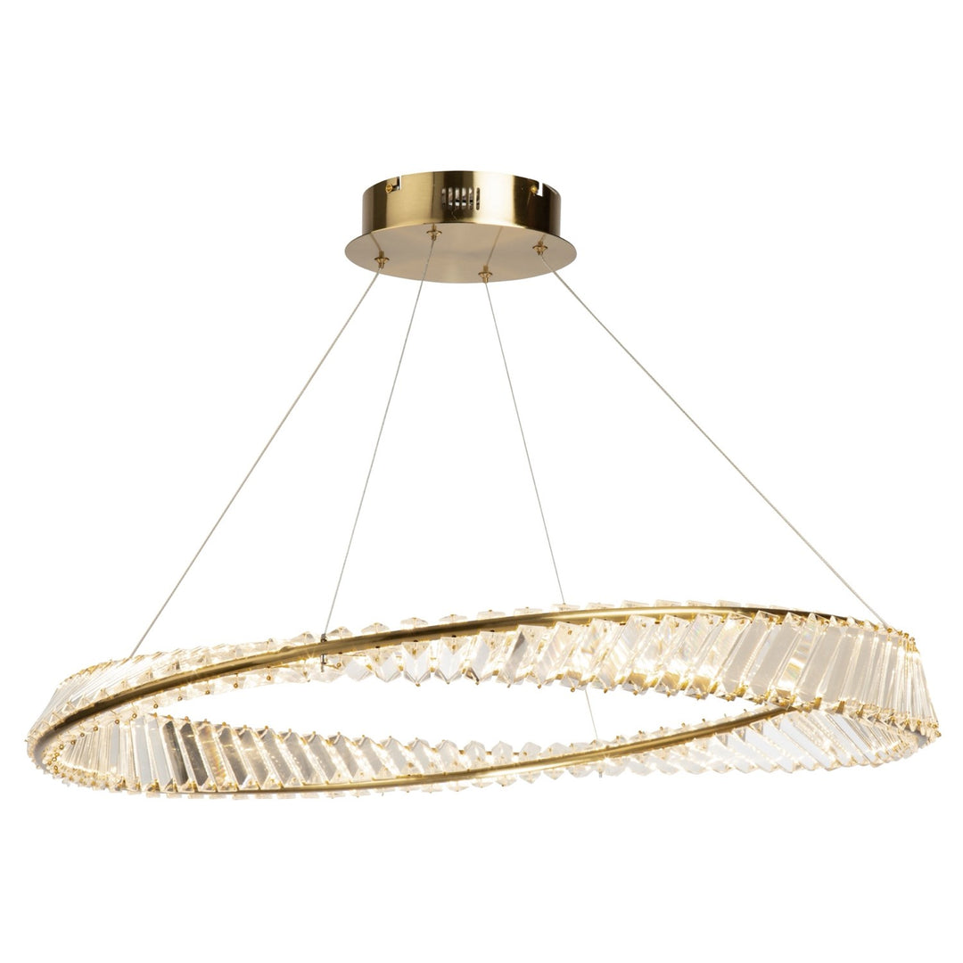 50W Led Pendant Brushed Brass