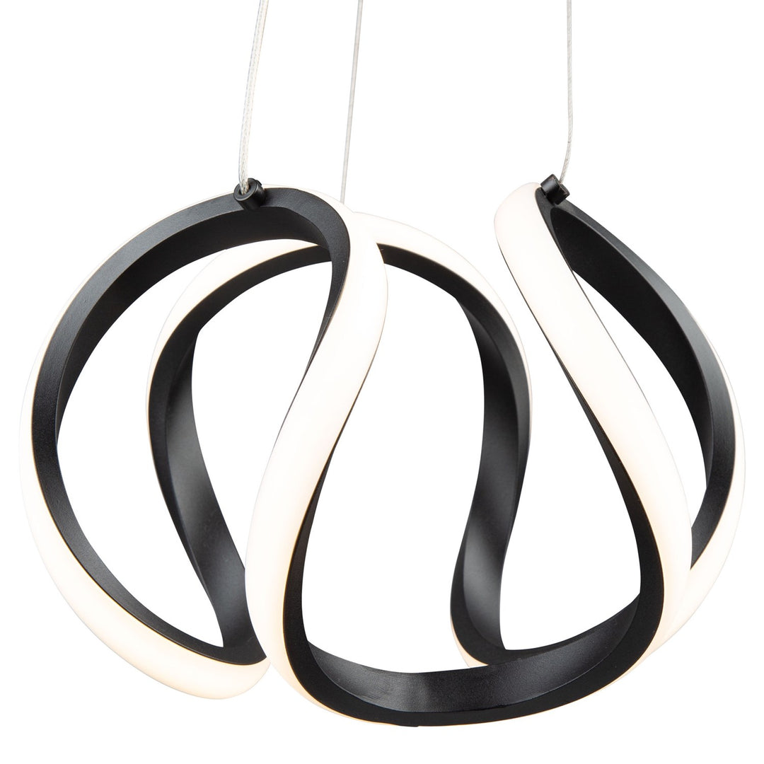 15W Led Pendant Black