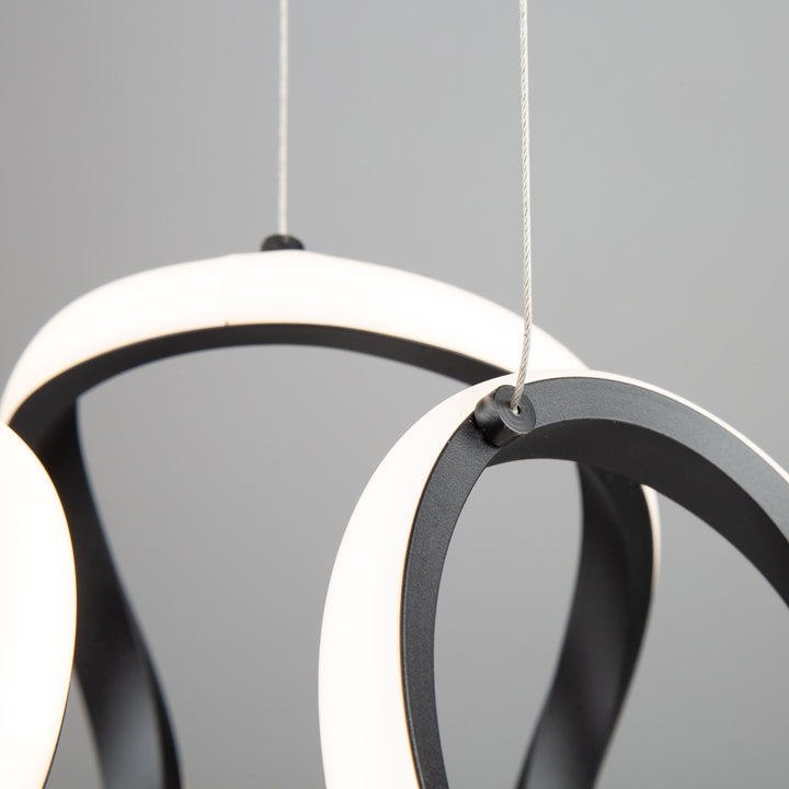 15W Led Pendant Black