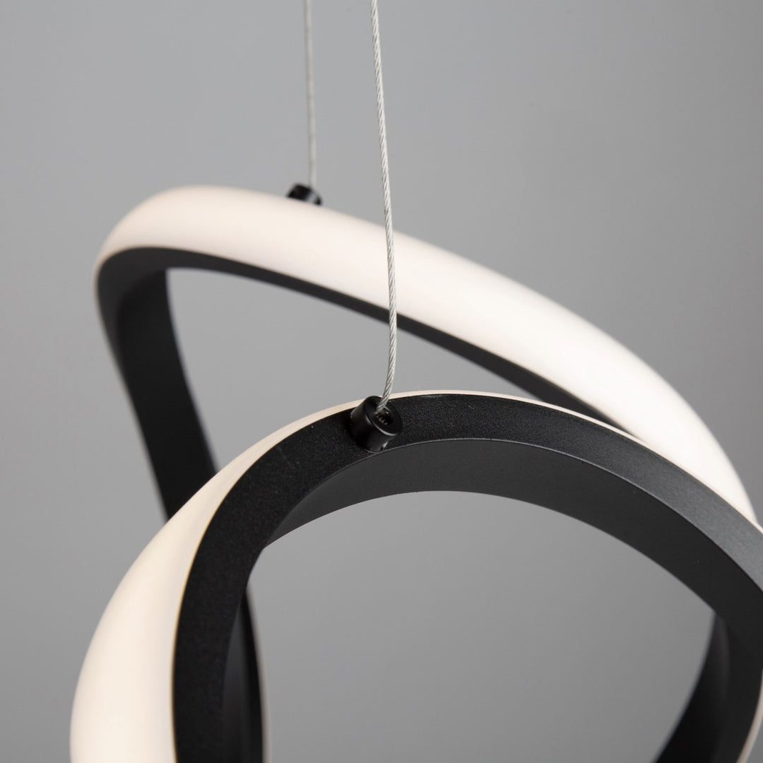 30W Led Pendant Black