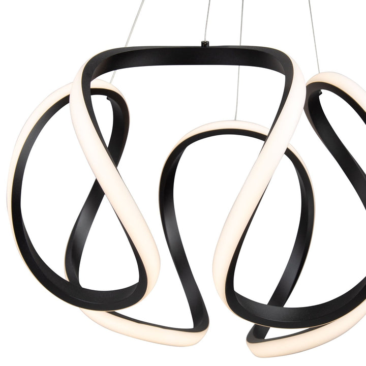 30W Led Pendant Black