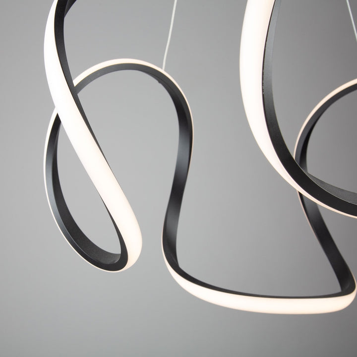 40W Led Pendant Black