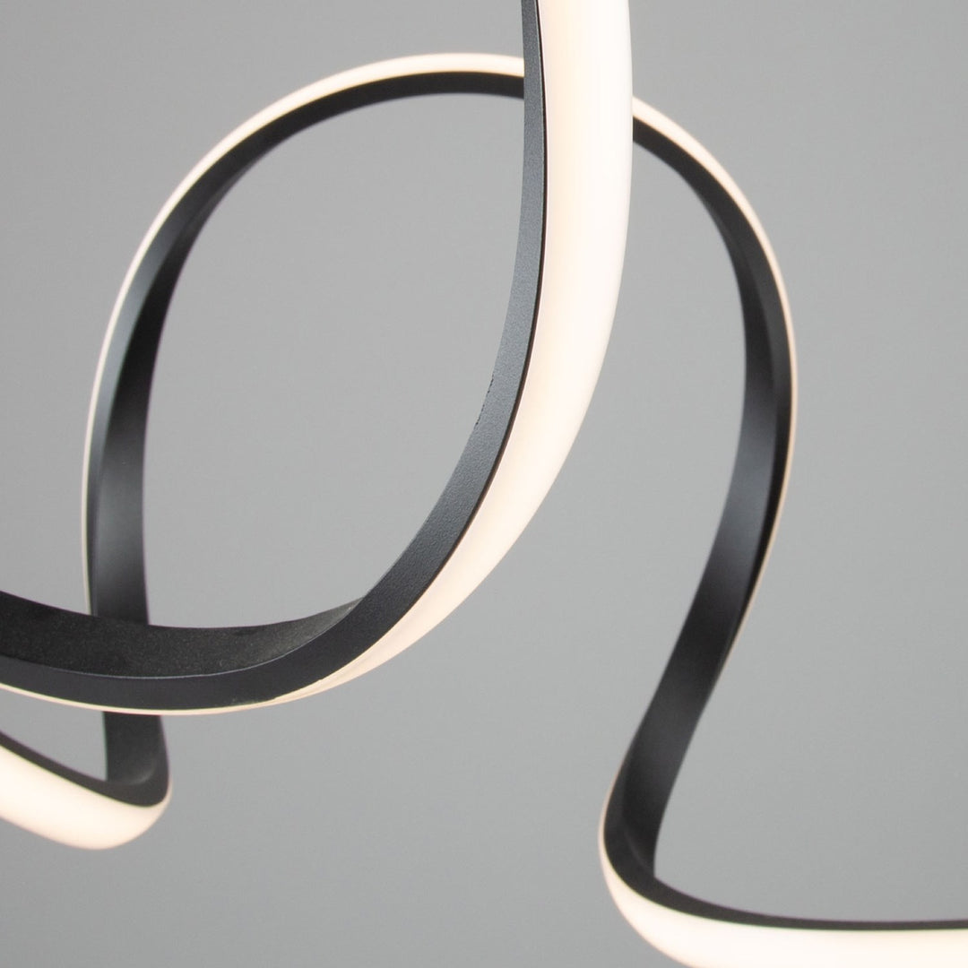 40W Led Pendant Black