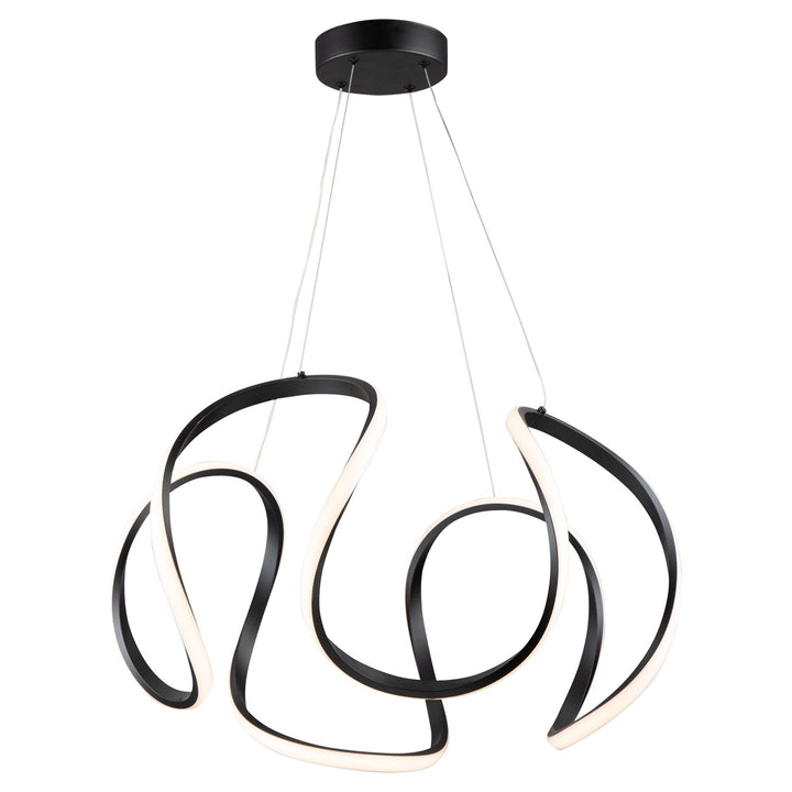40W Led Pendant Black