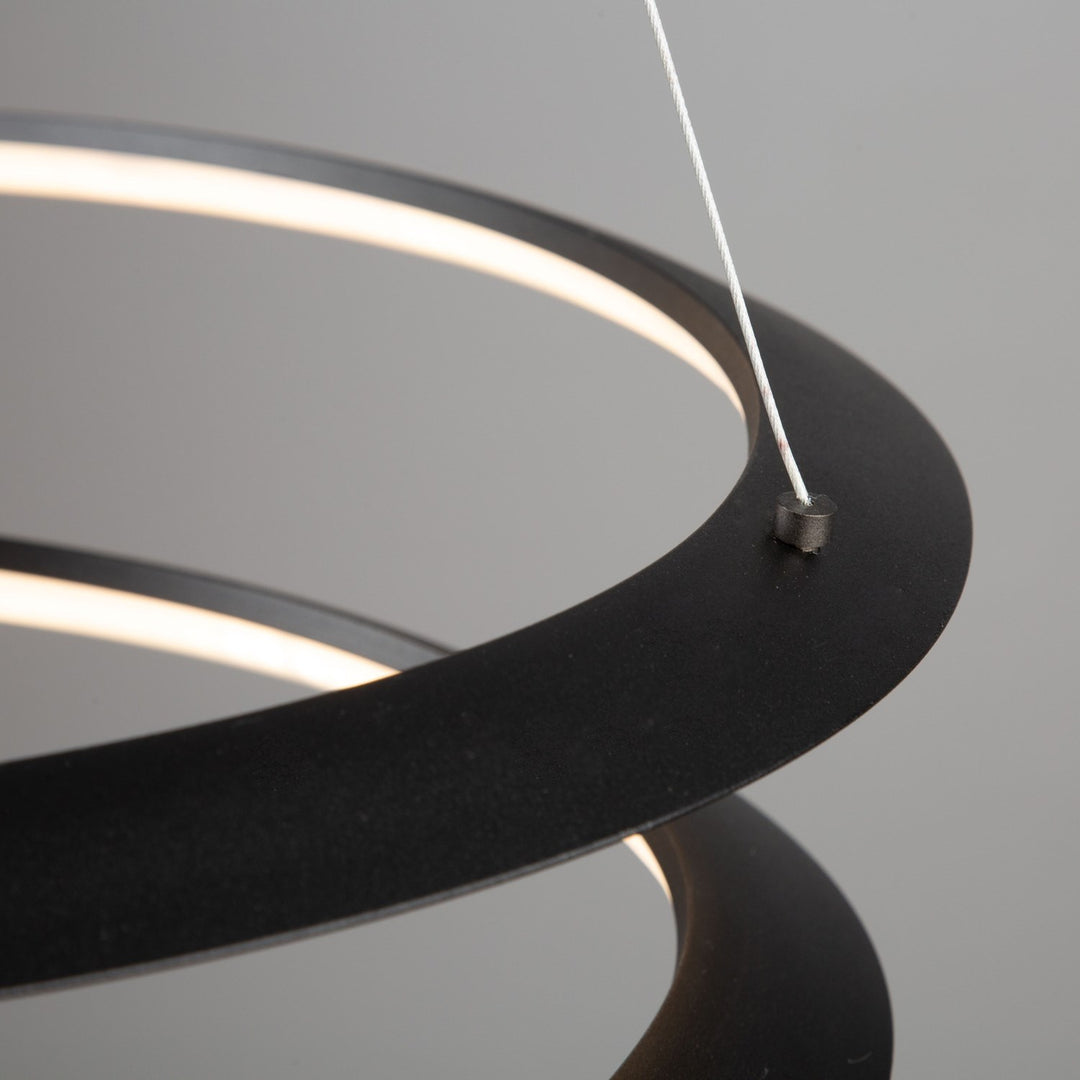 30W Led Pendant Black