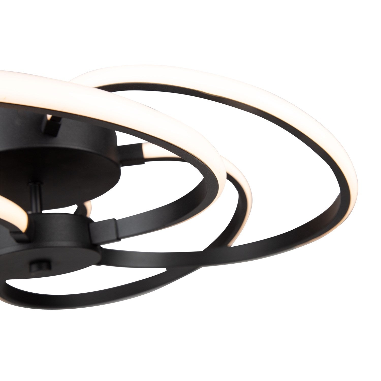 30W Led Flush Mount Black