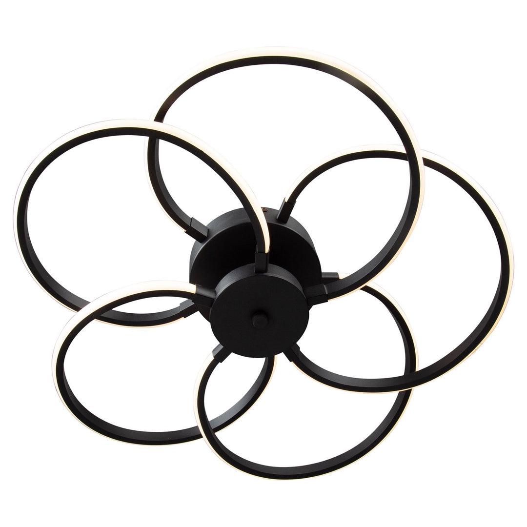 30W Led Flush Mount Black