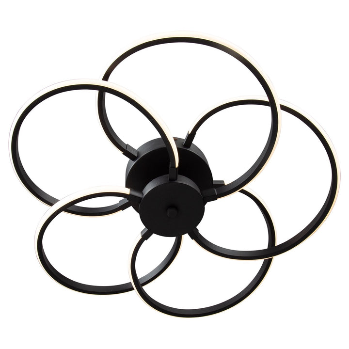 30W Led Flush Mount Black