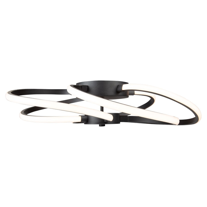 30W Led Flush Mount Black