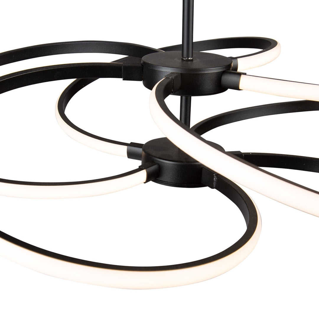 30W Led Pendant Black