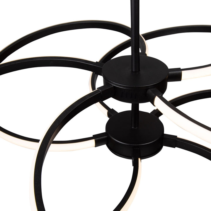 40W Led Pendant Black