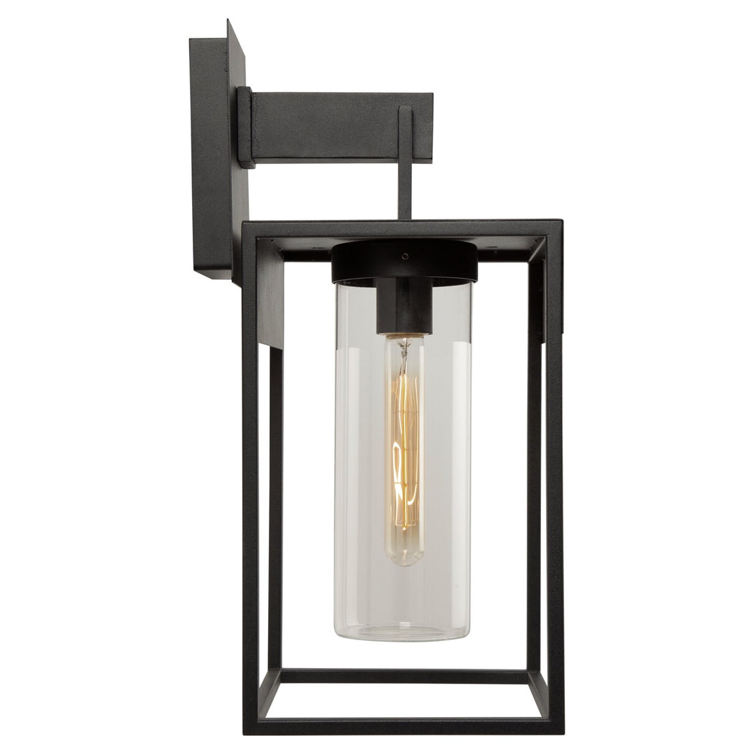1 Light Outdoor Wall Light Black
