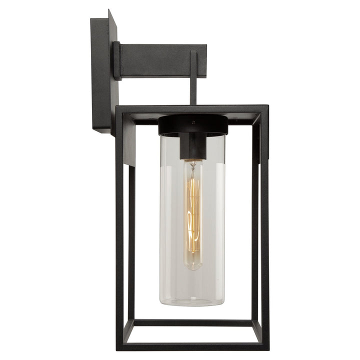 1 Light Outdoor Wall Light Black