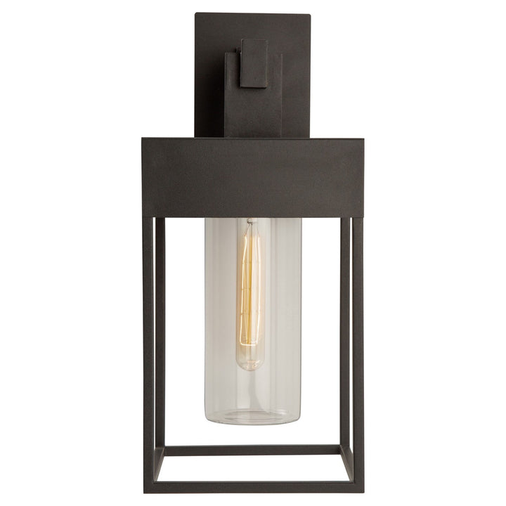 1 Light Outdoor Wall Light Black
