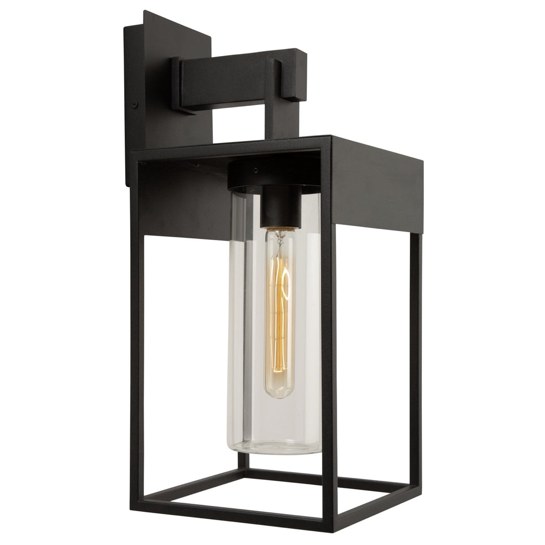 1 Light Outdoor Wall Light Black by Artcraft