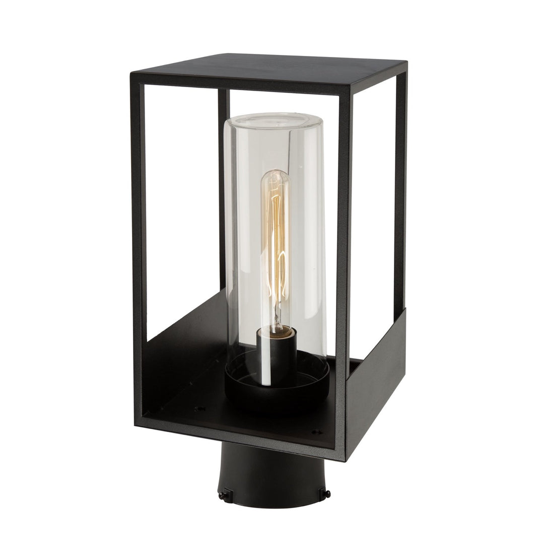 1 Light Outdoor Lantern Black by Artcraft