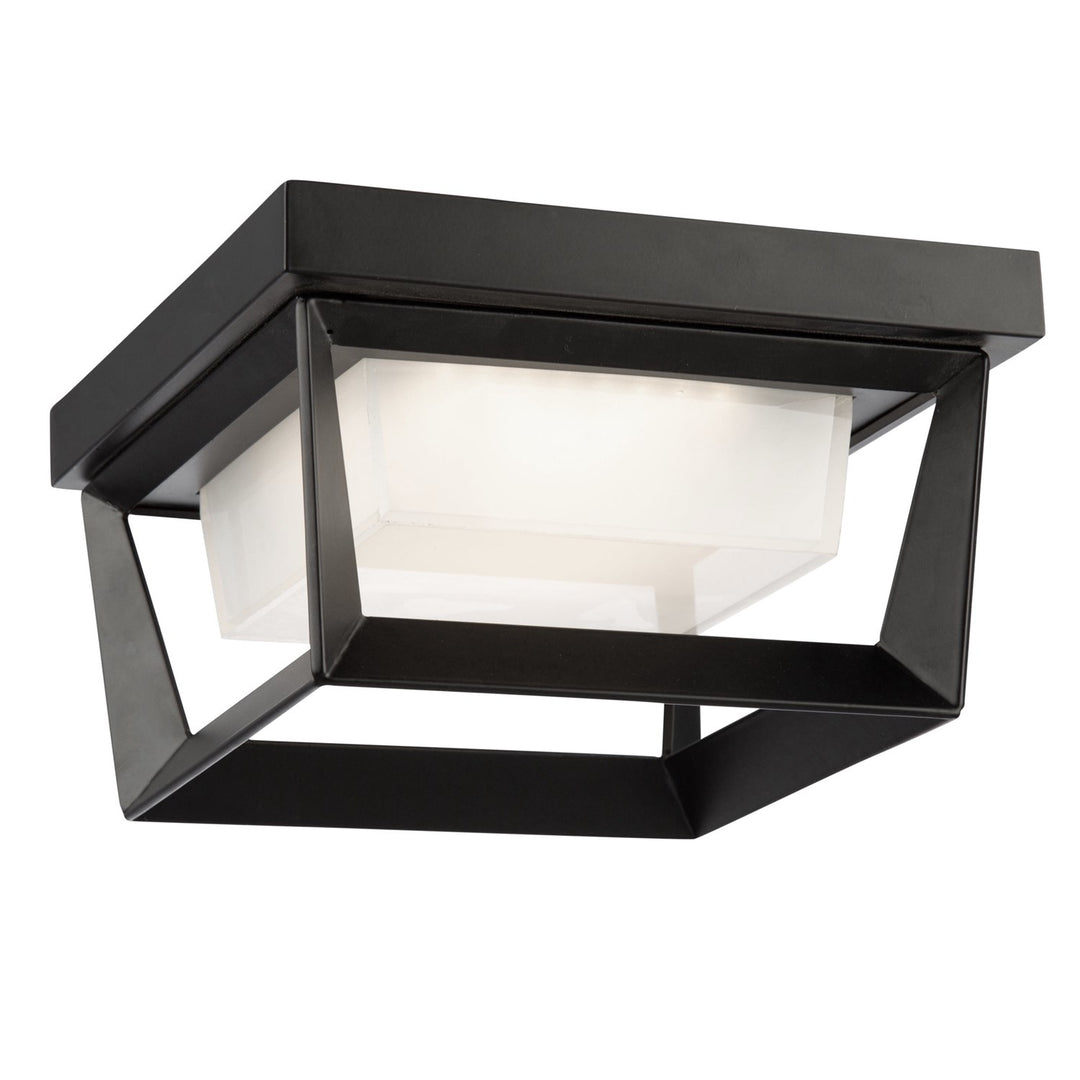 12W Led Outdoor Flush Mount Black by Artcraft