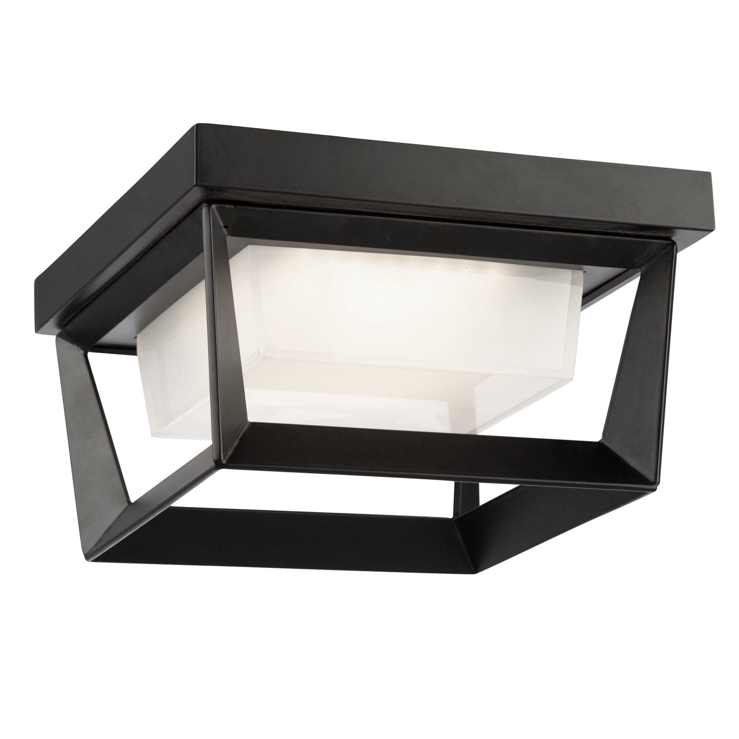 12W Led Outdoor Flush Mount Black by Artcraft