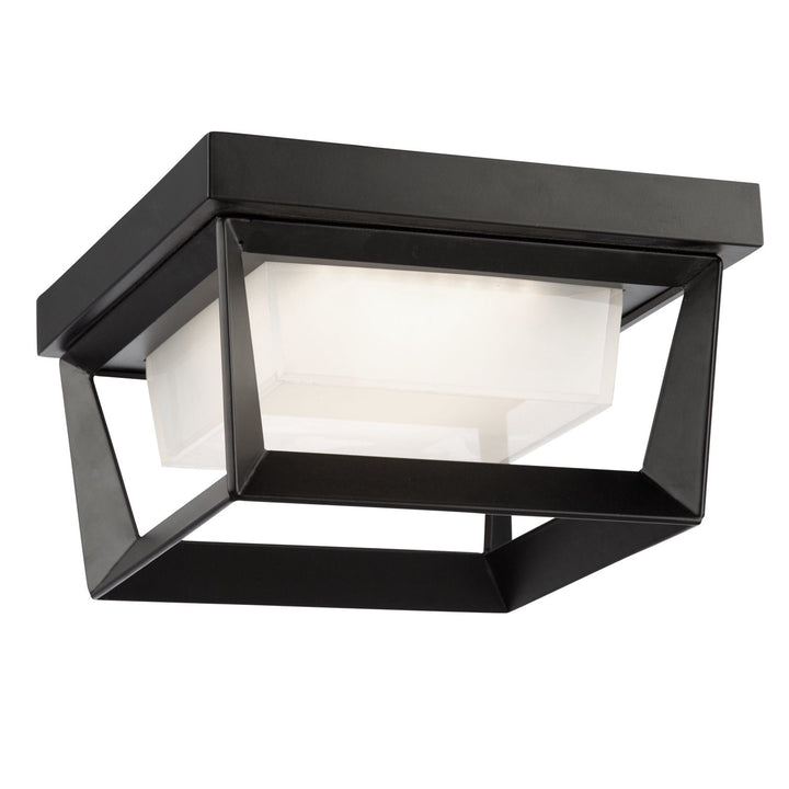 12W Led Outdoor Flush Mount Black by Artcraft