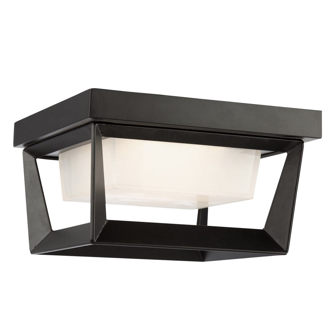 12W Led Outdoor Flush Mount Black