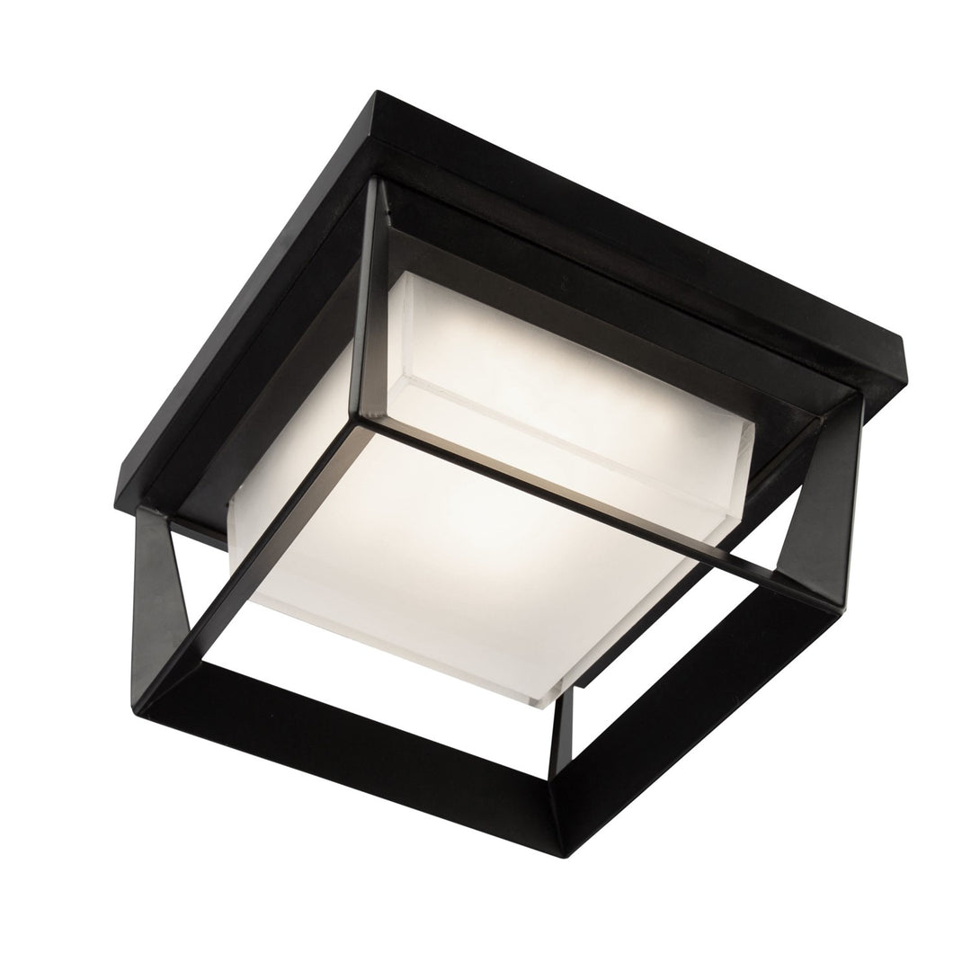 12W Led Outdoor Flush Mount Black