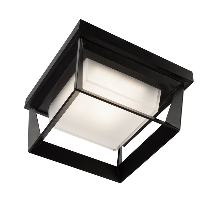 12W Led Outdoor Flush Mount Black