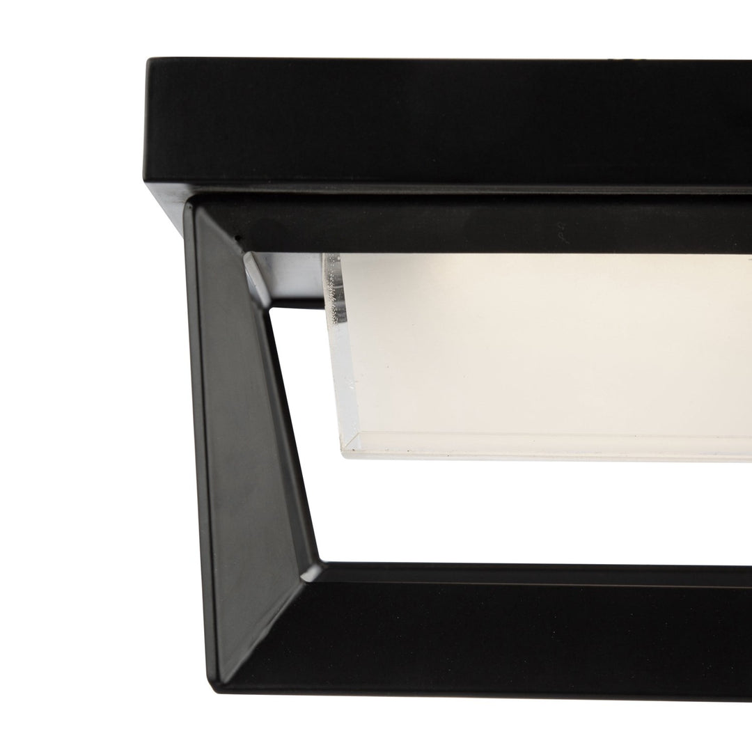 12W Led Outdoor Flush Mount Black