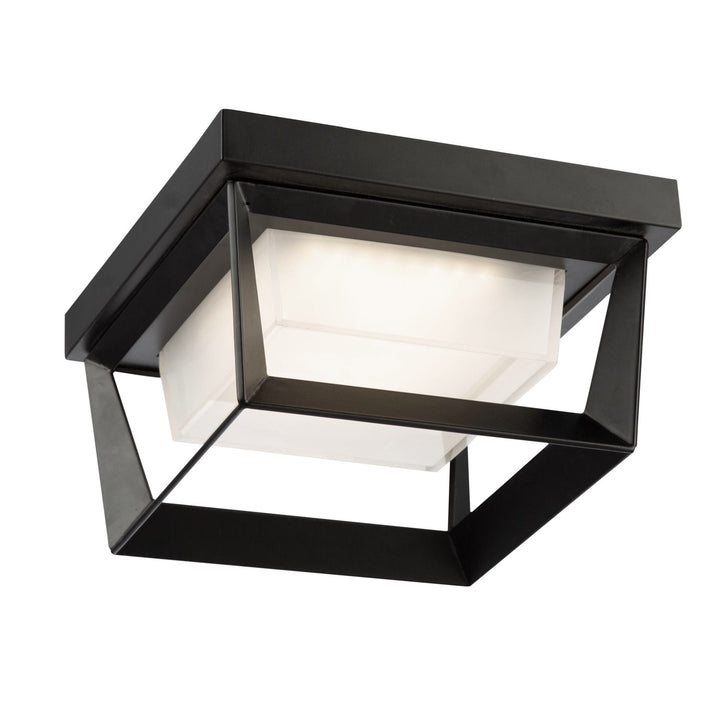 12W Led Outdoor Flush Mount Black