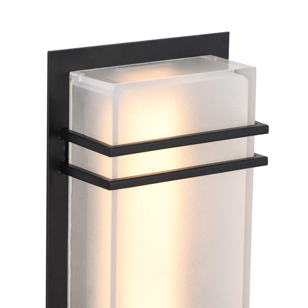15W Led Outdoor Wall Light Black