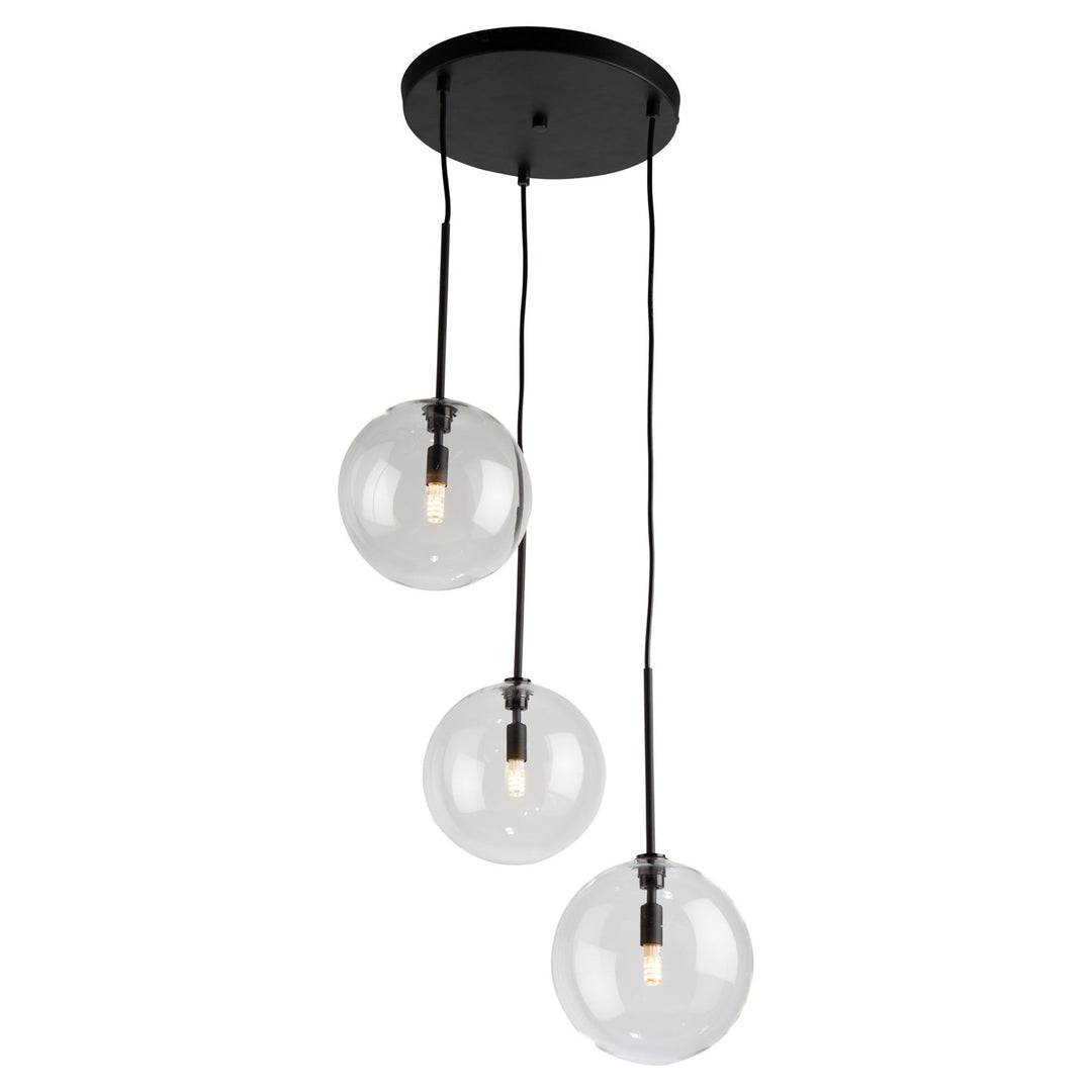 3 Light Pendant Black by Artcraft