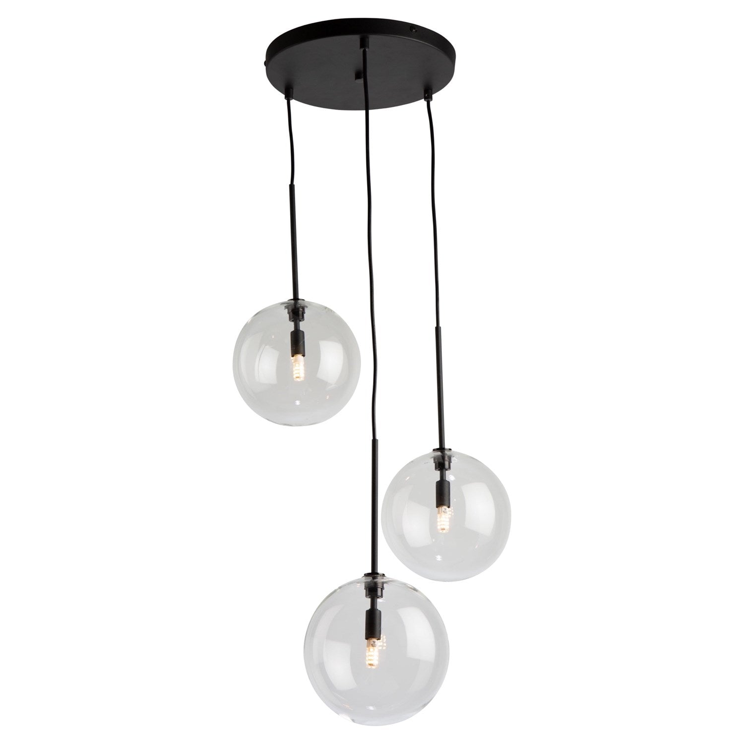 3 Light Pendant Black