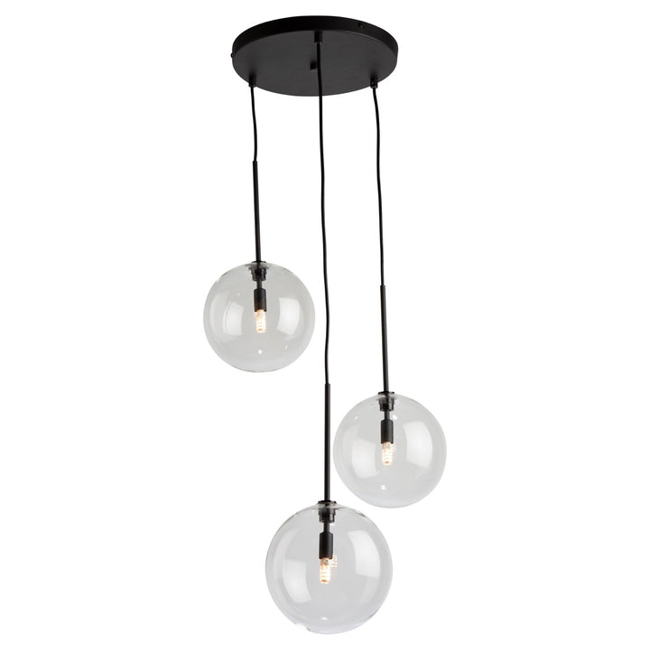 3 Light Pendant Black
