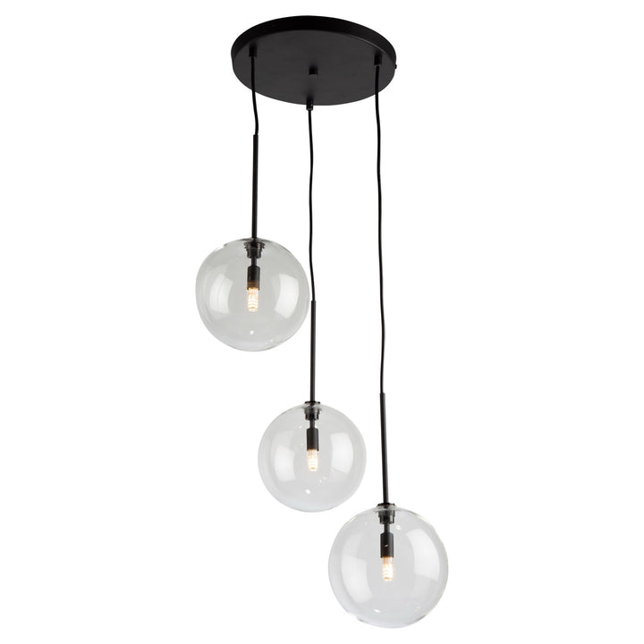 3 Light Pendant Black