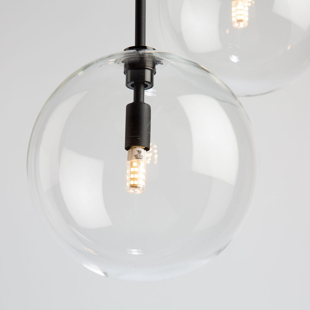 3 Light Pendant Black