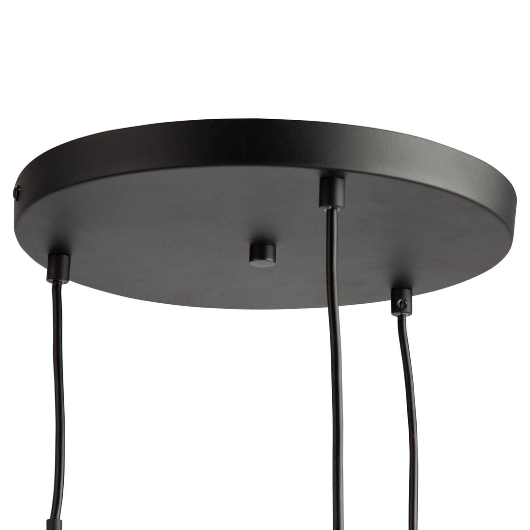 3 Light Pendant Black