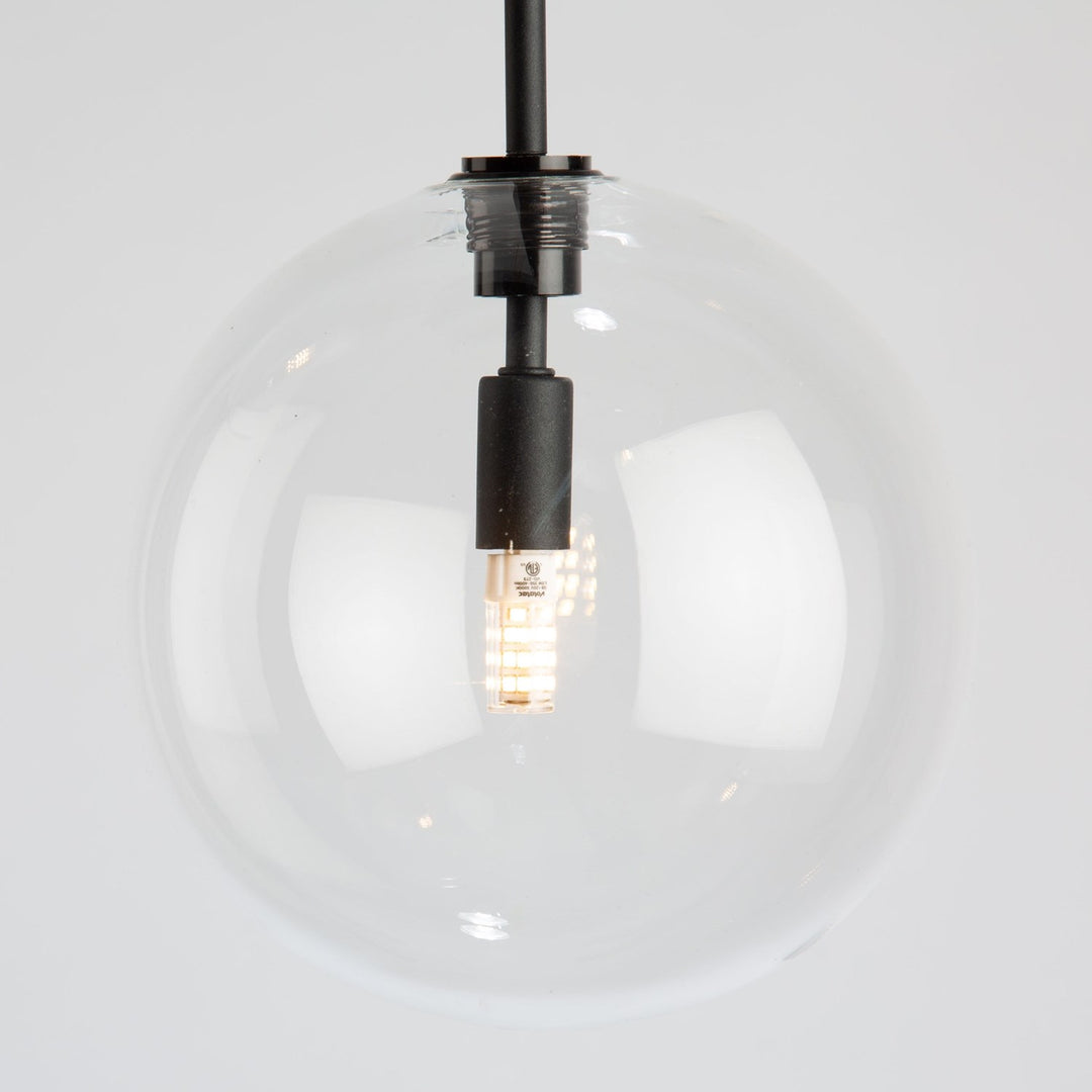 3 Light Pendant Black