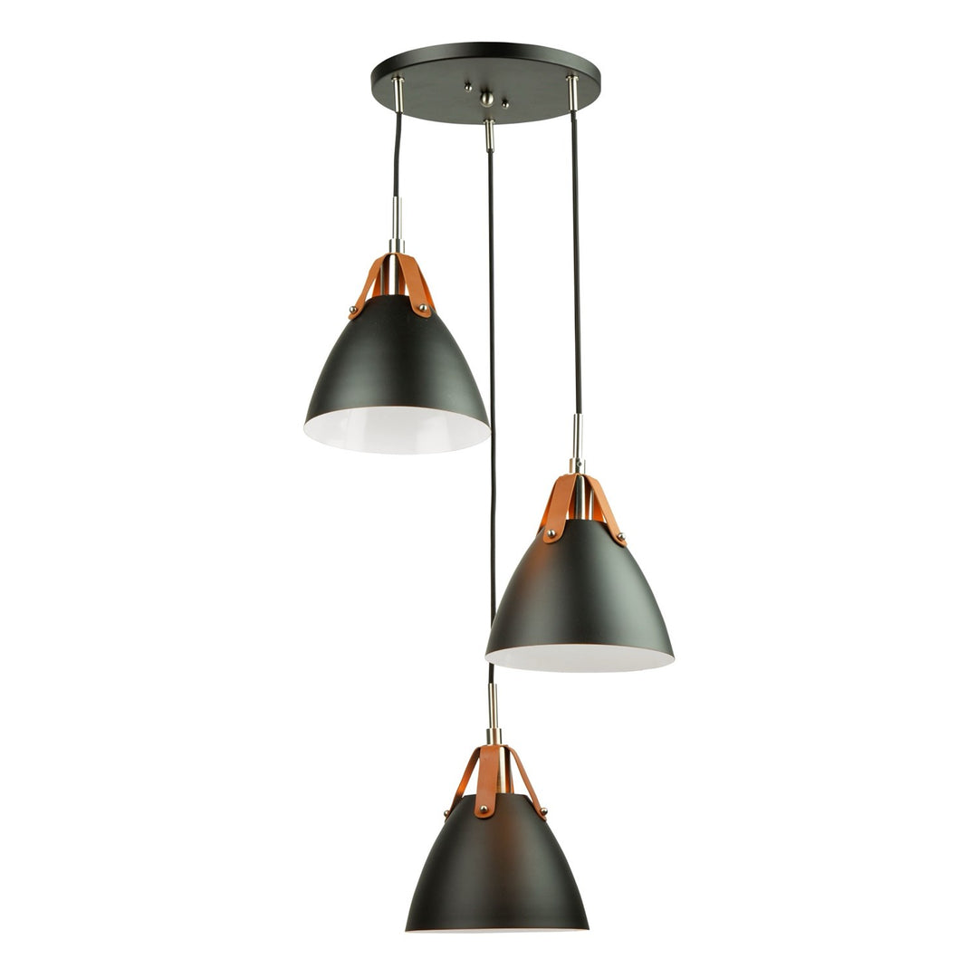 3 Light Pendant Black by Artcraft