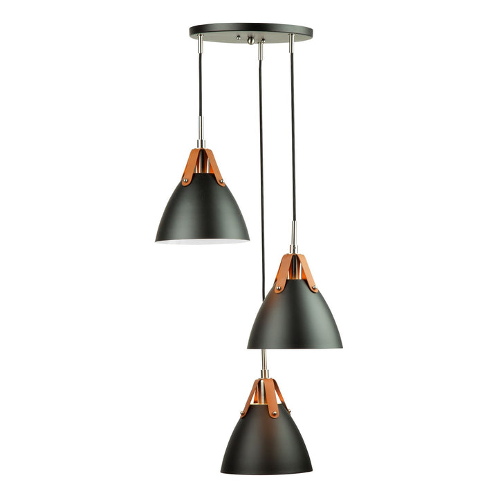 3 Light Pendant Black