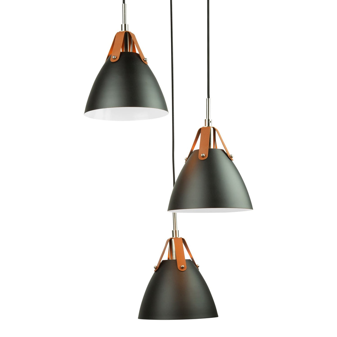 3 Light Pendant Black