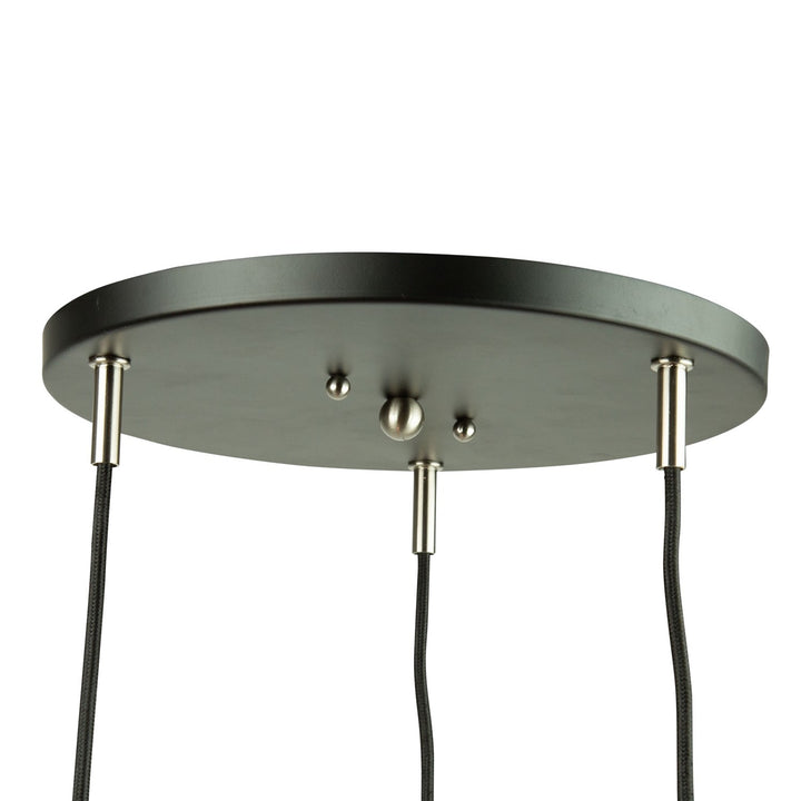 3 Light Pendant Black